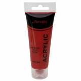 Artvalli Artists Acrylic Paint - Brilliant Red 75ml Tube (Water Based & Non Toxic)