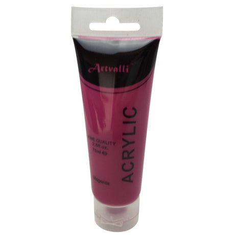 ARTISTS ACRYLIC PAINT Craft 75ml Tube Non Toxic Paints Water Based - Medium Yellow