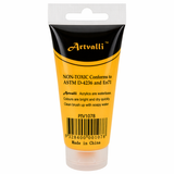 Artvalli Artists Acrylic Paint - Medium Yellow 75ml Tube (Water Based & Non Toxic)
