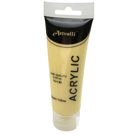 ARTISTS ACRYLIC PAINT Craft 75ml Tube Non Toxic Paints Water Based - Orange