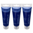 3x Artvalli Artists Acrylic Paint Bulk Pack - Phthalo Blue 75ml Tube (Water Based & Non Toxic)