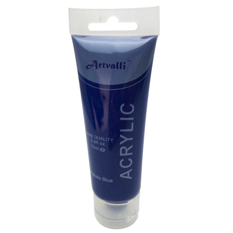ARTISTS ACRYLIC PAINT Craft 75ml Tube Non Toxic Paints Water Based - Silver Metallic