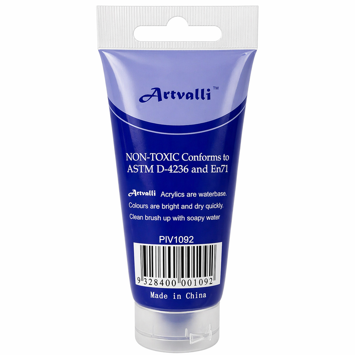 Artvalli Artists Acrylic Paint - Ultramarine Blue 75ml Tube (Water Based & Non Toxic)
