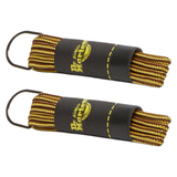 2x Dr. Martens 65cm Round Laces Pack - Brown/Yellow (3 Eye Shoes)