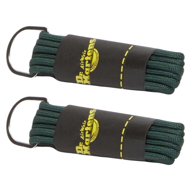 2x Dr. Martens 65cm Round Laces Pack - Dark Green (3 Eye Shoes)