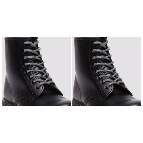 2x Dr. Martens 140cm Jungle Laces Pack - Gunmetal Polyester (8-10 Eye Boots)