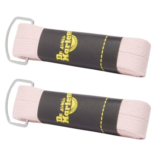 2x Dr. Martens 140cm Flat Laces Pack - Powder Pink (8-10 Eye Boots)
