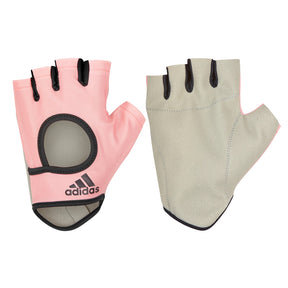 Adidas Womens Essential Gym Gloves - Pink (Weight Lifting & Sports Training)