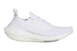 Adidas Womens Ultraboost 21 Running Shoes - White/Grey (Athletic Sneakers)