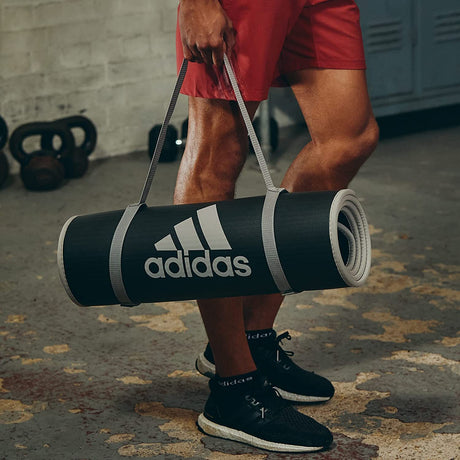 Adidas Exercise Training Floor Mat Gym 10mm Thick Gym Yoga Fitness Judo Pilates 