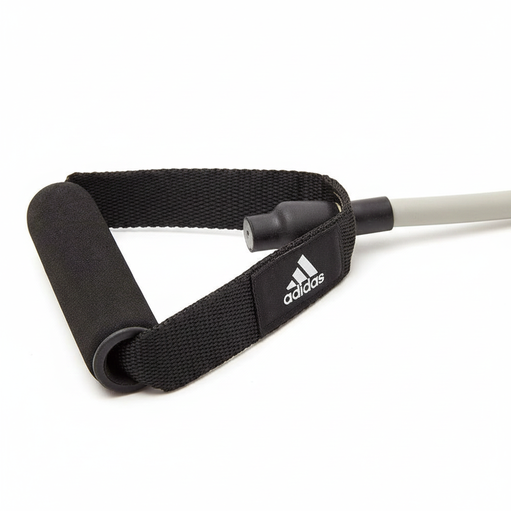 Adidas Resistance Tube Level 2 Band Elastic Yoga Fitness Gym Strap - Grey/Black