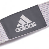 Adidas Premium Yoga Strap 2.5m Long Adjustable Belt Pilates Stretching Poses - Chalk White