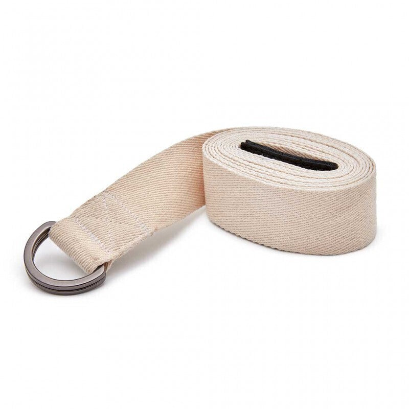 Adidas Premium Yoga Strap 2.5m - Beige (Adjustable Belt for Pilates & Stretching)