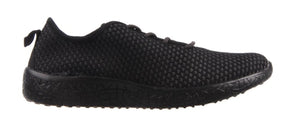 Aerosport Impress Womens Memory Foam Running Shoes - Knit Mesh Sneakers/Runners - Black