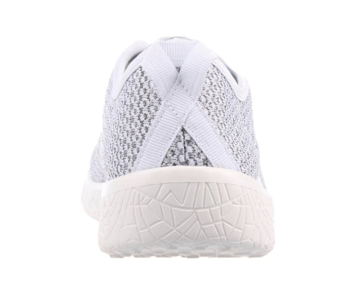 Aerosport Impress Womens Memory Foam Running Shoes - White/Grey (Knit Mesh Sneakers/Runners)