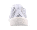 Aerosport Impress Womens Memory Foam Running Shoes - White/Grey (Knit Mesh Sneakers/Runners)