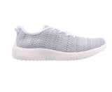 AEROSPORT Impress Womens Memory Foam Runners Sneakers Gym Knit Mesh - White/Grey - 5