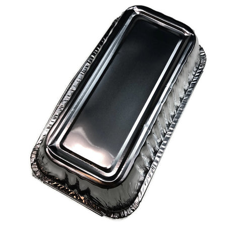144x Medium Aluminium Foil Containers with Lids (20cm*11cm*5cm)