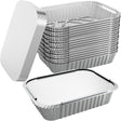 320x Large Aluminium Foil Containers with Lids (22cm*15cm*4.5cm)