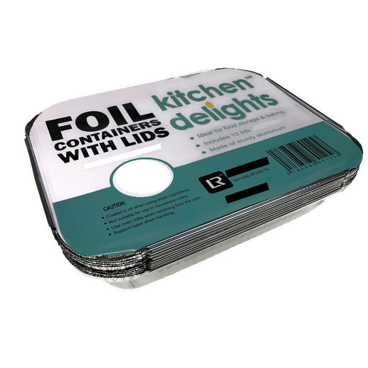 240x Large Aluminium Foil Containers with Lids  (24cm*18cm*6cm)