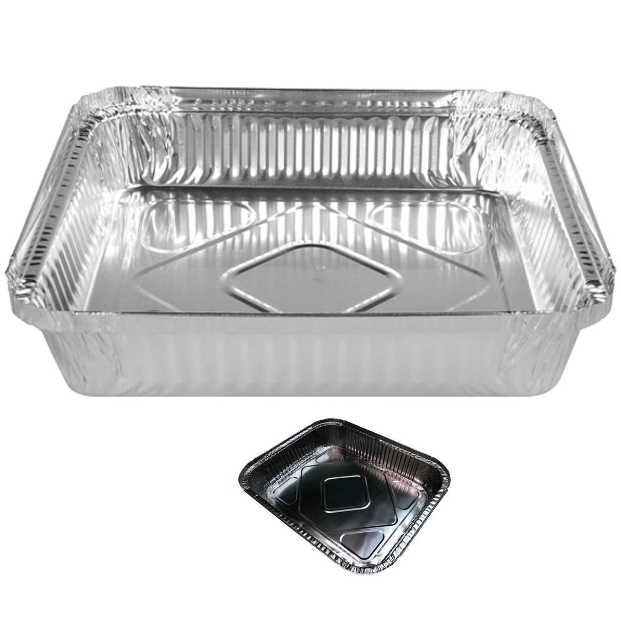 240x Extra Large Aluminium Foil Containers (32.5cm*26cm*5.5cm)