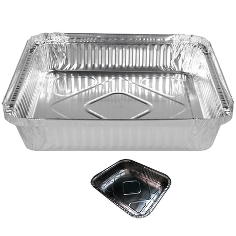 240x Extra Large Aluminium Foil Containers (32.5cm*26cm*5.5cm)