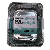 240x Extra Large Aluminium Foil Containers (32.5cm*26cm*5.5cm)