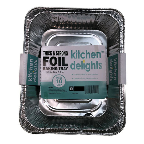 240x Extra Large Aluminium Foil Containers (32.5cm*26cm*5.5cm)