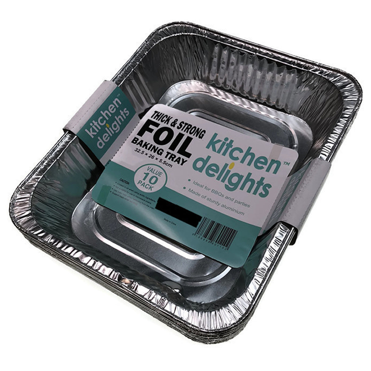240x Extra Large Aluminium Foil Containers (32.5cm*26cm*5.5cm)