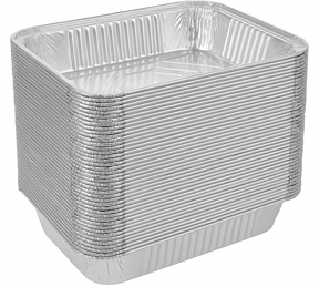 240x Extra Large Aluminium Foil Container Trays Bulk Pack - Food/Baking/Roasting Pans (32.5cm*26cm*5.5cm)