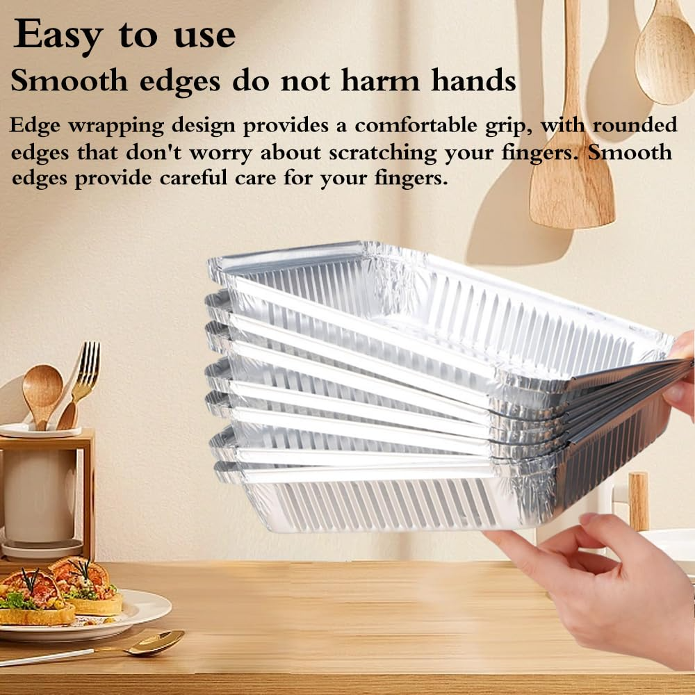 120x Large Aluminium Foil Containers  (33x27x11cm)