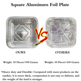 120x Large Aluminium Foil Containers  (33x27x11cm)