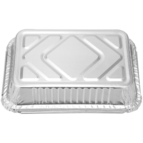 48x Aluminium Disposable Foil Food Container Pans Baking Tray 52x32x8.5cm
