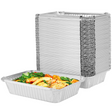 48x Jumbo Aluminium Foil Container Trays Bulk Pack - Food/Baking/Roasting Pans (52x32x8.5cm)