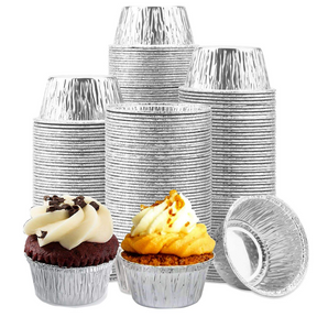 1200x Aluminium Foil Baking Cups 8x3.8cm - Bulk Box (Great for Cupcakes)
