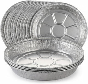 144x Round Aluminium Foil Baking Trays 20x4cm - Bulk Box