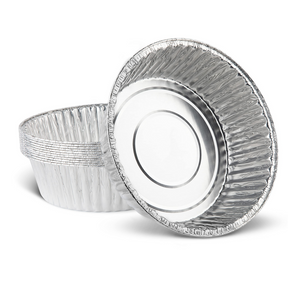 96x Round Aluminium Foil Baking Trays 23x7cm - Bulk Box
