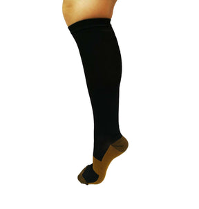 AXIGN Medical Compression Stockings (Travel Circulation Socks) - Black