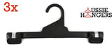 3x Heavy Duty Adult Clip Hanger 310mm Commercial Trouser Pants Skirts Shorts R31