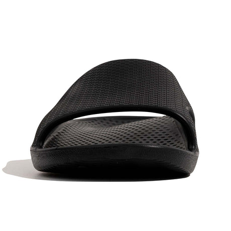 Archline Rebound Orthotic Slides Flip Flop Thongs Slip On Arch Support - Black
