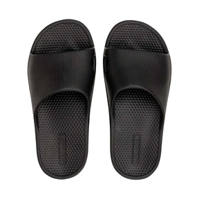 Archline Rebound Orthotic Slides Flip Flop Thongs Slip On Arch Support - Black