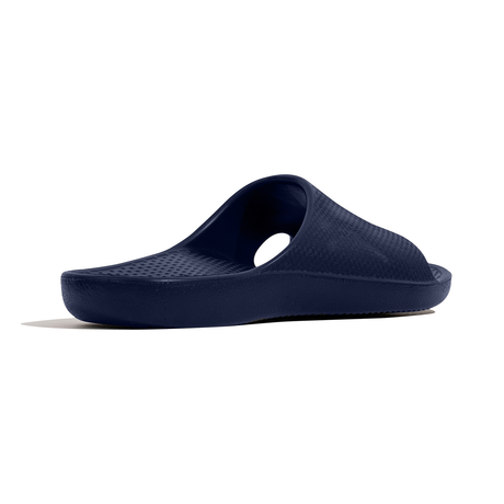 Archline Rebound Orthotic Slides Lightweight EVA Recovery Footwear Arch Support in Navy