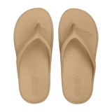 Archline Rebound Orthotic Thongs Lightweight EVA Arch Support Recovery Footwear in Sand