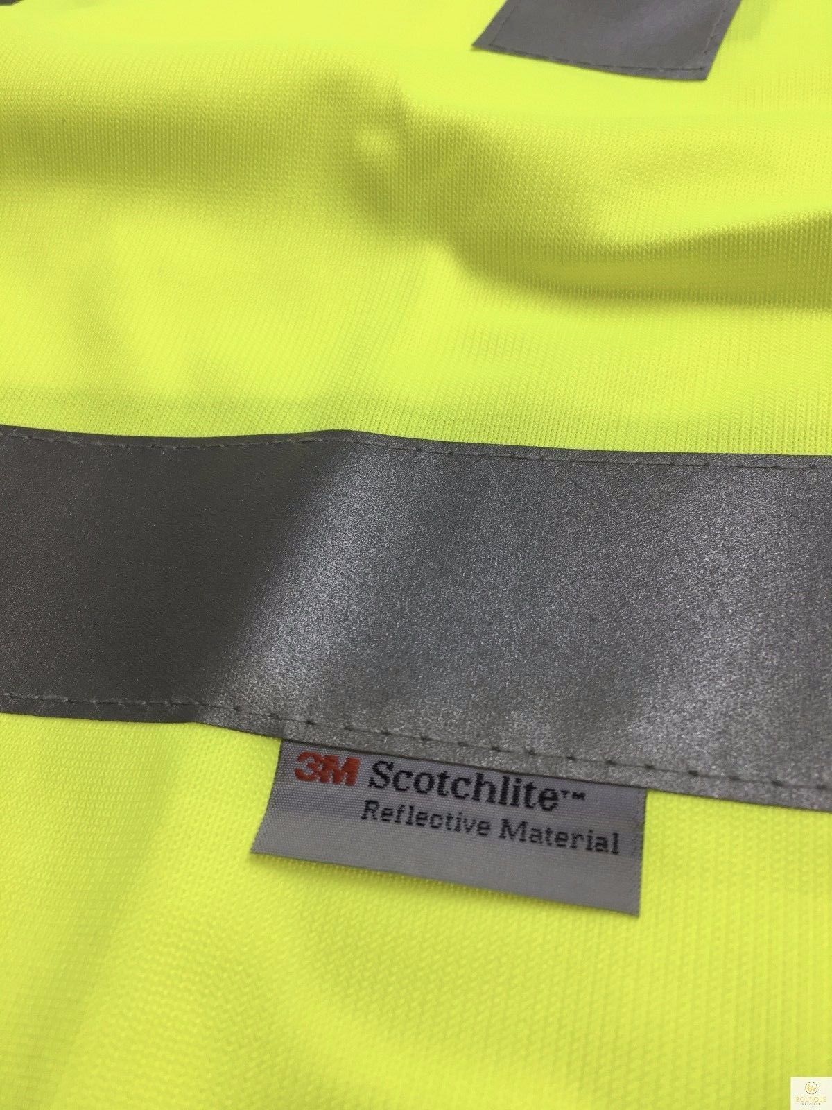 AIW 3M Reflective Tape Hi Vis Safety VEST - Yellow (Night & Day Workwear)