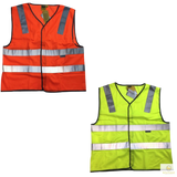 3M Reflective Tape Hi Vis Safety VEST Workwear Night & Day Use Safety Visibility - Orange