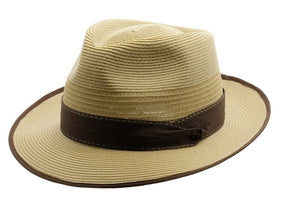Akubra Long Island Mens Trilby Hat - Fawn