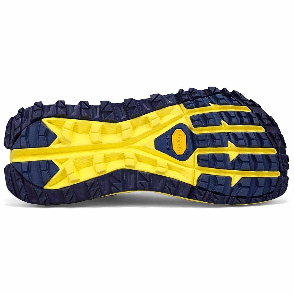 Altra Olympus 5 Men’s Trail Running Shoes Vibram Megagrip EGO MAX Cushioning in Navy
