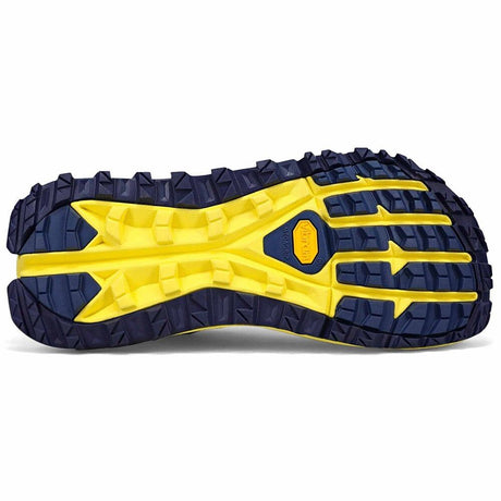 Altra Olympus 5 Men’s Trail Running Shoes Vibram Megagrip EGO MAX Cushioning in Navy