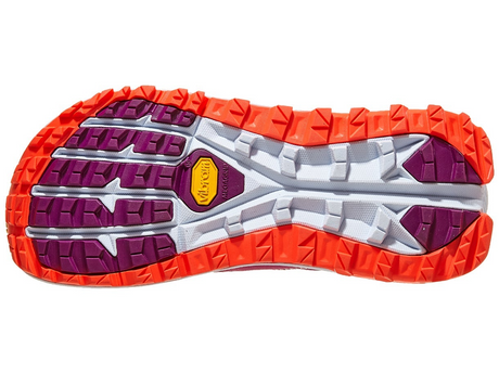 Altra Olympus 5 Womens Trail Running Shoes - Purple/Orange (Vibram Sole Sneakers/Runners)