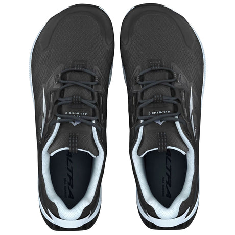 Altra Lone Peak All Weather Low 2 Womens Trail Hiking Shoes Waterproof EGO MaxTrac in Black